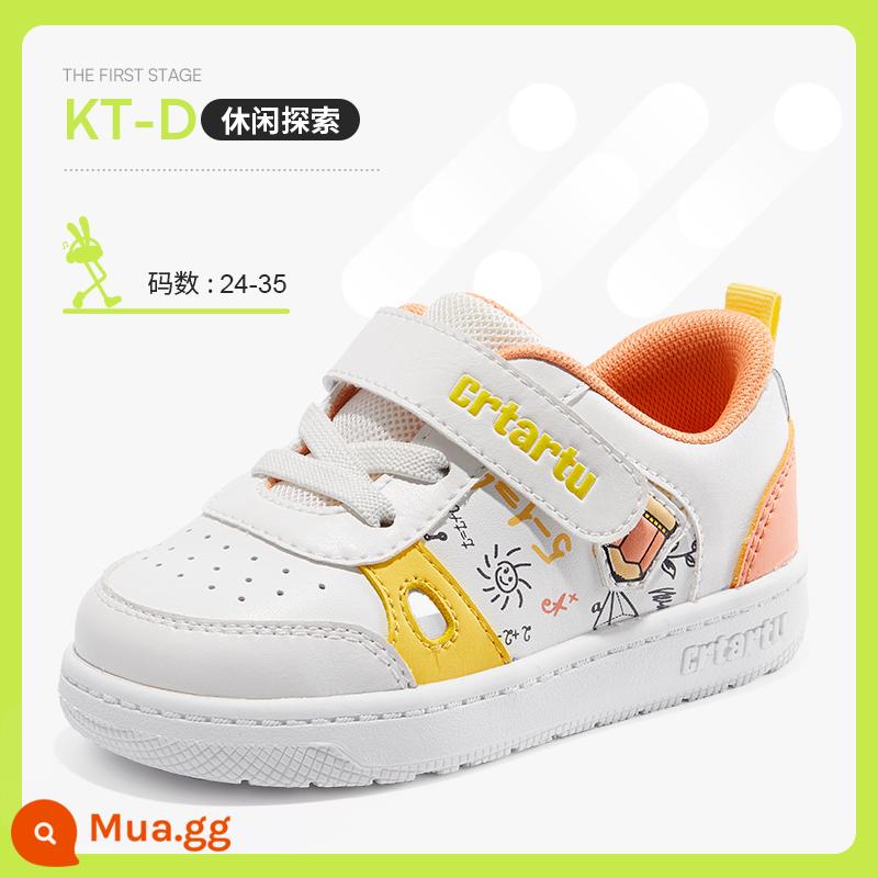 Carter Rabbit Little White Shoes Mẫu giáo Mùa thu đông 2022 Mới bé trai và bé gái Đế mềm Giày thường cổ thấp Giày đi học cho trẻ em - người bạn nhỏ