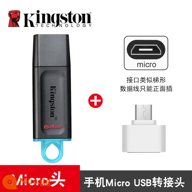 Ổ đĩa flash Kingston 64g logo tùy chỉnh được cá nhân hóa chính hãng để gửi quà tặng cao cấp bộ nhớ usb3.0 tốc độ cao lưu trữ điện thoại di động Ổ đĩa flash jUSB jin Trang web chính thức của Kingston quà tặng hộp quà tặng chữ doanh nghiệp chính hãng - ⑥④g+ Bộ chuyển đổi điện thoại Android