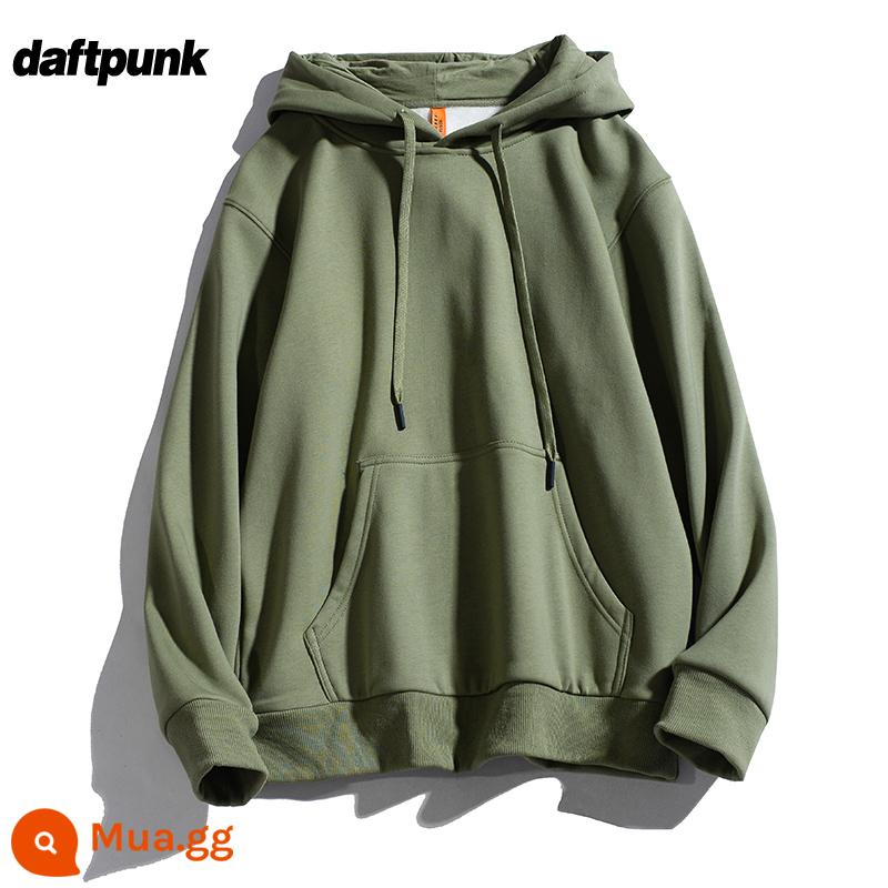 Plus Nhung Cotton Dày Dặn T Áo Hoodie Nữ Hàn Quốc Mới Rời Cổ Đại Học Gió Top Ins Màu Chui Đầu nam - WYY078 bơ xanh nhung