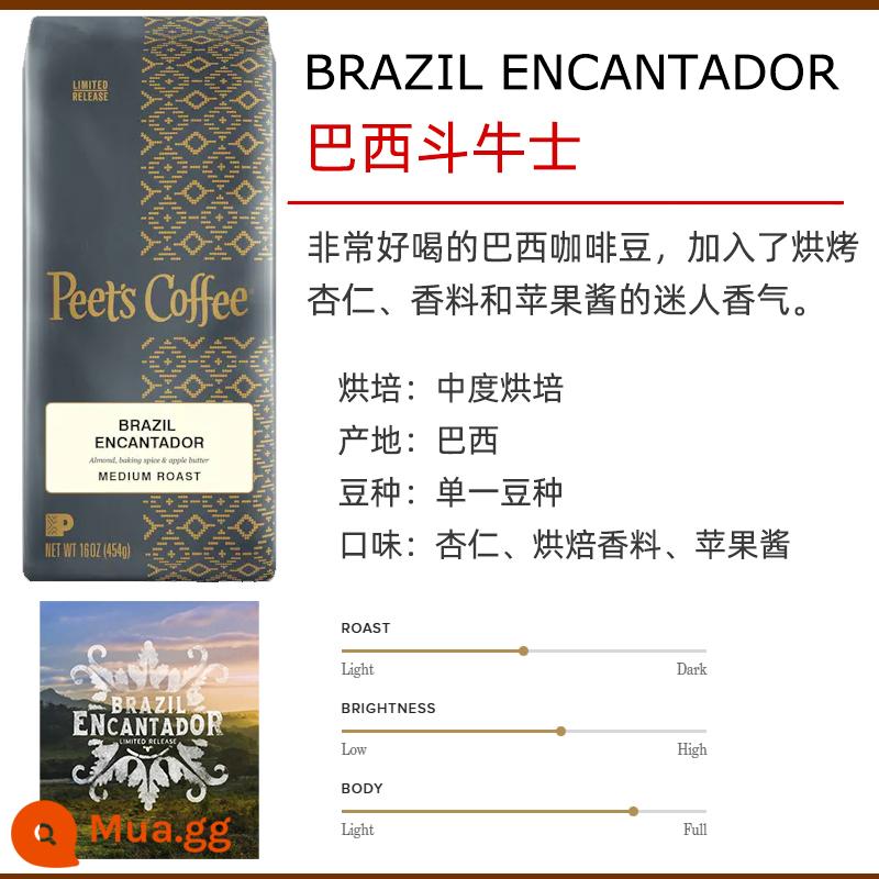 American Direct Mail Peet's Peet's Coffee Bean Peets Major Dix Arabica Coffee - 454g Matador Brazil [Giới hạn]