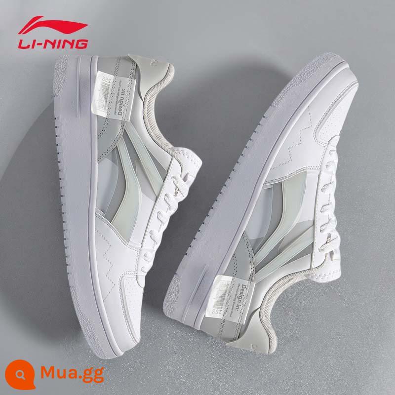 Li Ning sneakers nam giày thu đông nam mới Air Force số 1 giày đế dày thể thao giày thường giày nhỏ màu trắng - Tiêu chuẩn trắng/xám Nam Cực