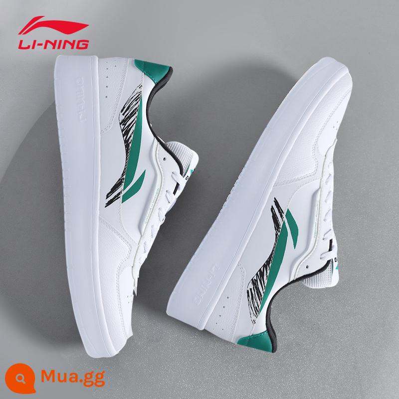 Li Ning sneakers nam giày thu đông nam mới Air Force số 1 giày đế dày thể thao giày thường giày nhỏ màu trắng - tiêu chuẩn màu trắng/xanh lá cây