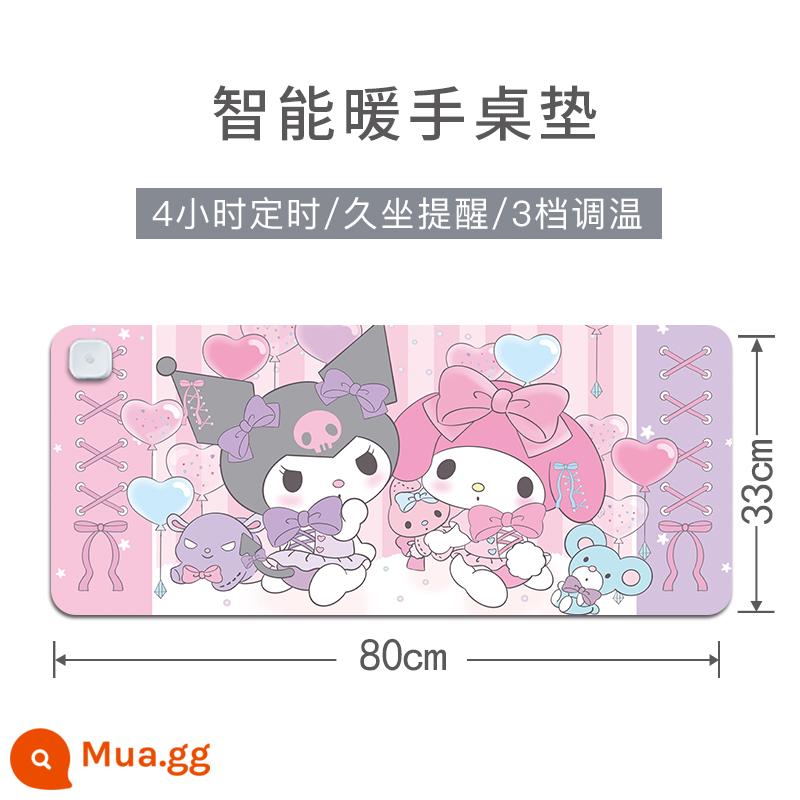 Quế Chó Làm Nóng Miếng Lót Chuột Quá Khổ Sanrio Làm Nóng Miếng Lót Bàn Phím Để Bàn Kulomi Văn Phòng Ấm Tay Bàn Thảm - Phiên bản nóng X213 (14) màu xanh đậm