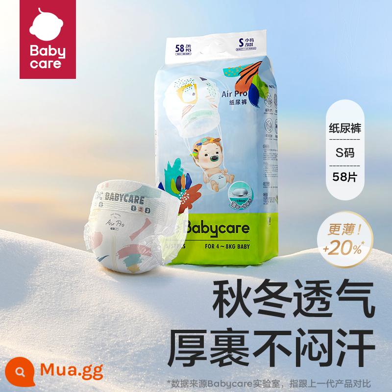 Tã giấy babycare airpro tã lót sơ sinh siêu mỏng thoáng khí hàng ngày 1 gói - S