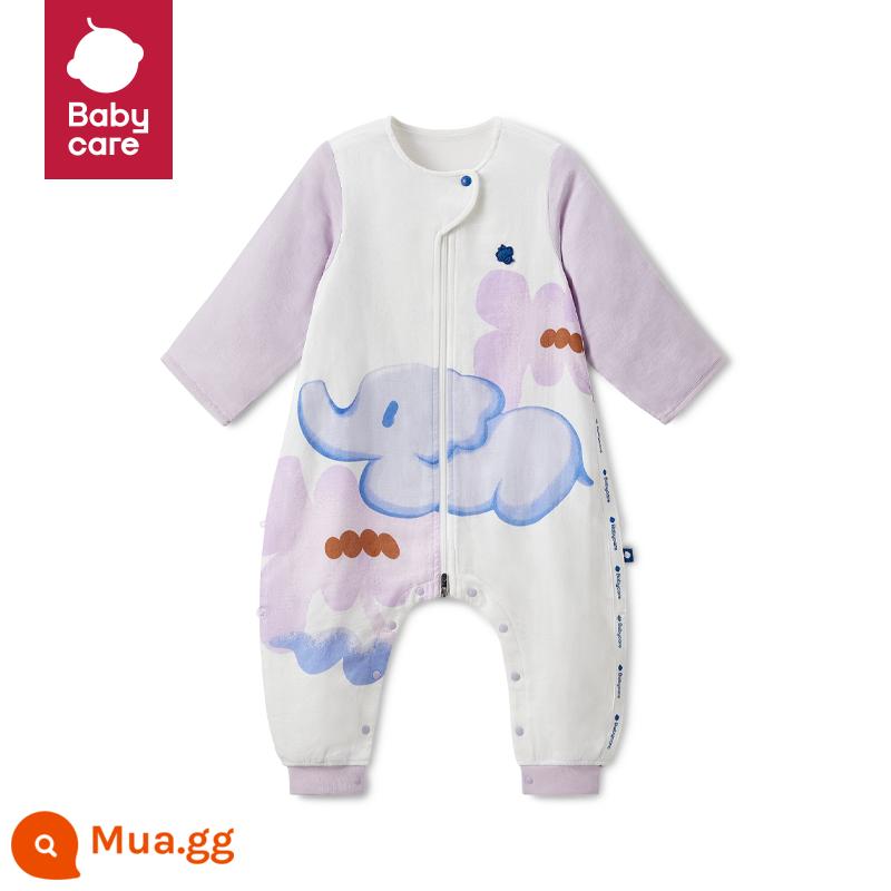 Babycare bé mùa thu đông nhiệt độ không gian khóa xẻ chân túi ngủ trẻ em chống đá chăn hiện vật lớp nhiệt - Moria Hanano-Gạc 4 lớp [sản phẩm mùa xuân mới]