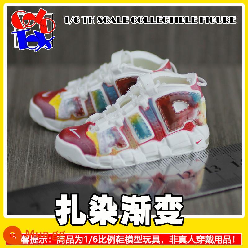 Hợp thời trang Handmade Sneakers Model Stereo Model Mini Shoes Pippen Series Trang trí quà tặng [Mẫu Zhongshan] - Gỗ hồng sắc