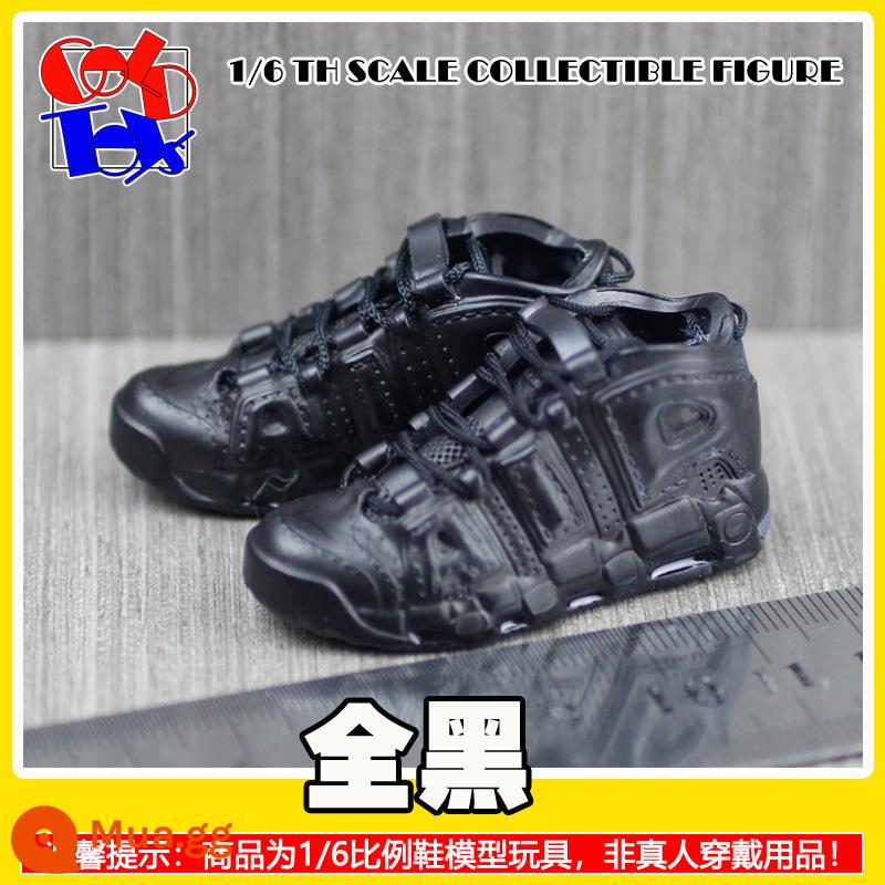 Hợp thời trang Handmade Sneakers Model Stereo Model Mini Shoes Pippen Series Trang trí quà tặng [Mẫu Zhongshan] - đen