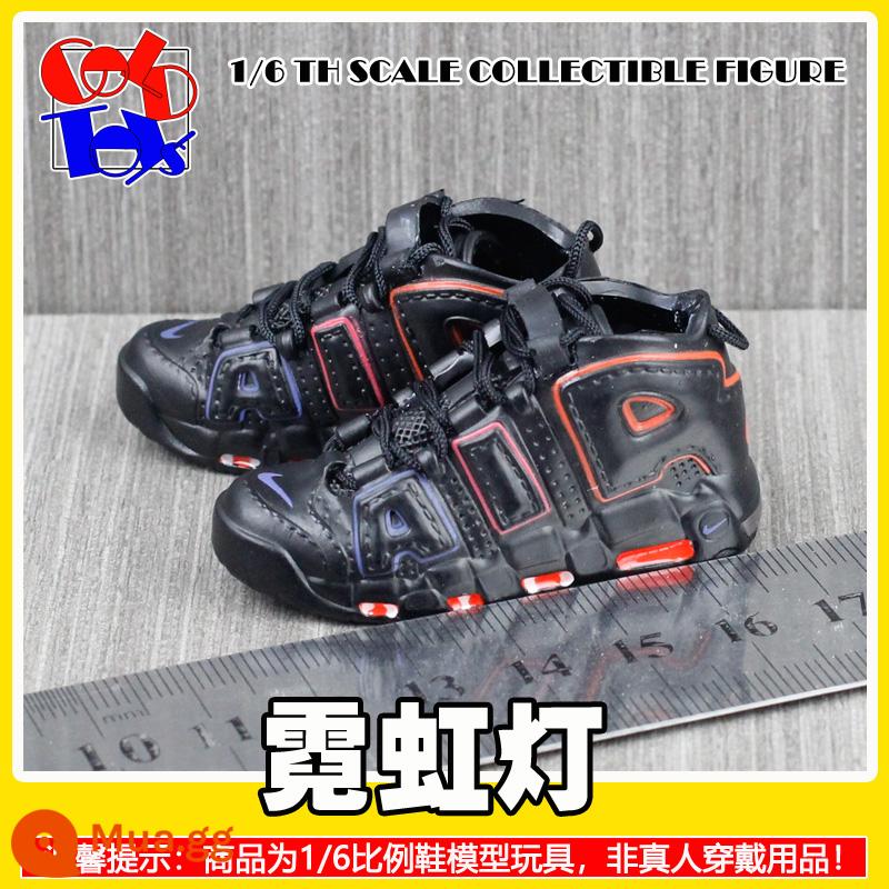 Hợp thời trang Handmade Sneakers Model Stereo Model Mini Shoes Pippen Series Trang trí quà tặng [Mẫu Zhongshan] - xám hồng nhạt