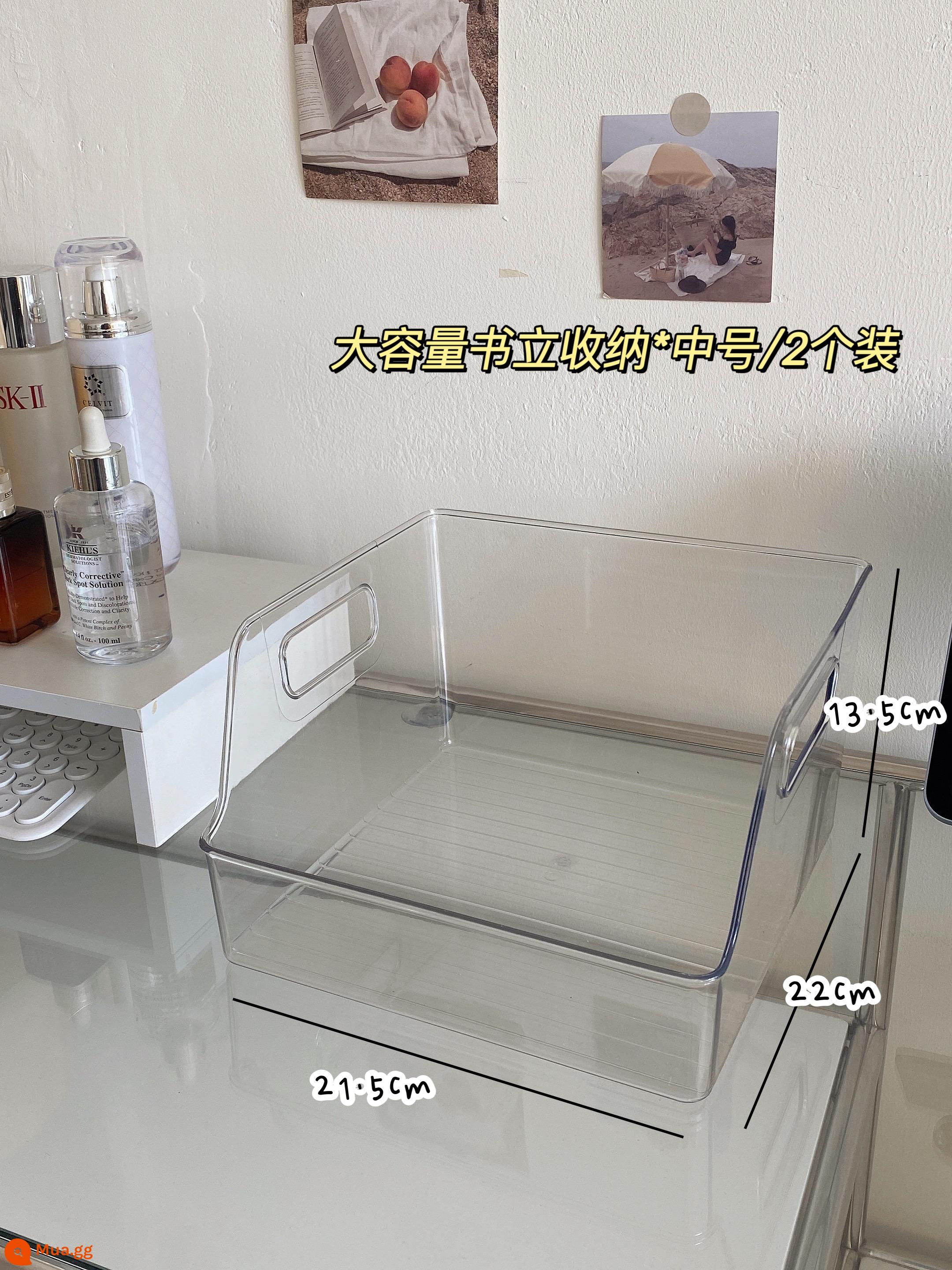 Acrylic Giá Để Sách Máy Tính Để Bàn Sách Hộp Bảo Quản Bàn Đọc Sách Giá Trong Suốt Bàn Kệ Sách Hoàn Thiện - Giá sách lưu trữ dung lượng lớn*kích thước trung bình/2 cái