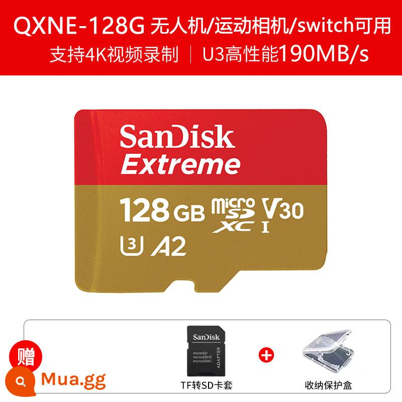 Thẻ Nhớ 64G Ống Kính Chụp Ảnh Giám Sát SanDisk SD Tốc Độ Cao Máy Bay Không Người Lái Fat32G Lái Xe Đầu Ghi Lưu Trữ Thẻ TF - Thẻ tốc độ cao 128G ✔[Dành riêng cho camera giám sát/máy bay không người lái/cam hành động]