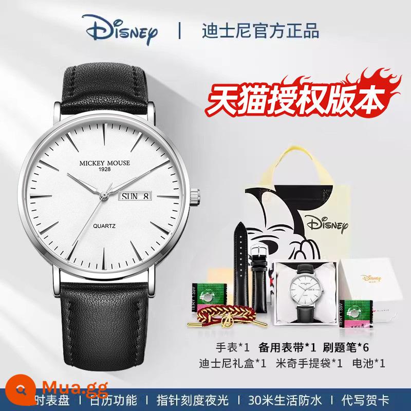 Đồng hồ Disney nam học sinh nam thiếu niên học sinh trung học cơ sở học sinh trung học 2022 kỳ thi cơ học mới đặc biệt - Yaoye phiên bản cao cấp-vảy móng tay màu trắng