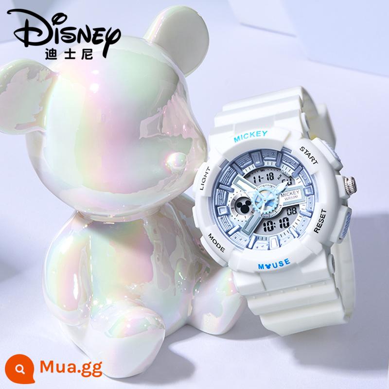 Đồng hồ Disney nữ học sinh THCS nữ sinh THPT 2022 đồng hồ điện tử trẻ em liên doanh mới bé gái - Gấu trắng + tráng men 3 inch