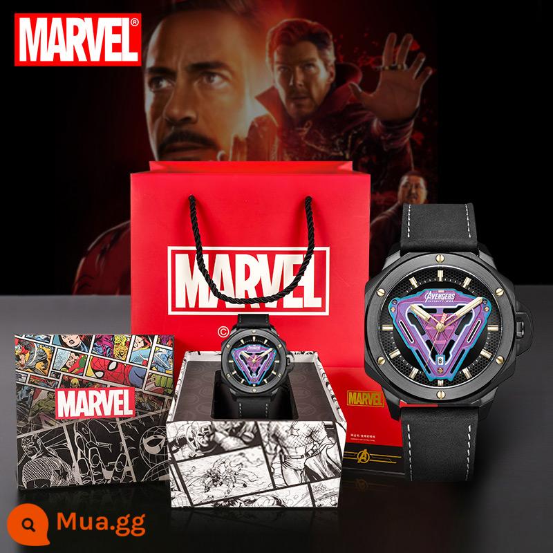 Marvel Iron Man phiên bản giới hạn chung đồng hồ nam sinh viên cơ chống thấm nước thạch anh nam quà tặng sinh nhật - Soul Series--Colorful Armor [có thể truyền "độc" và có nhãn chống giả]