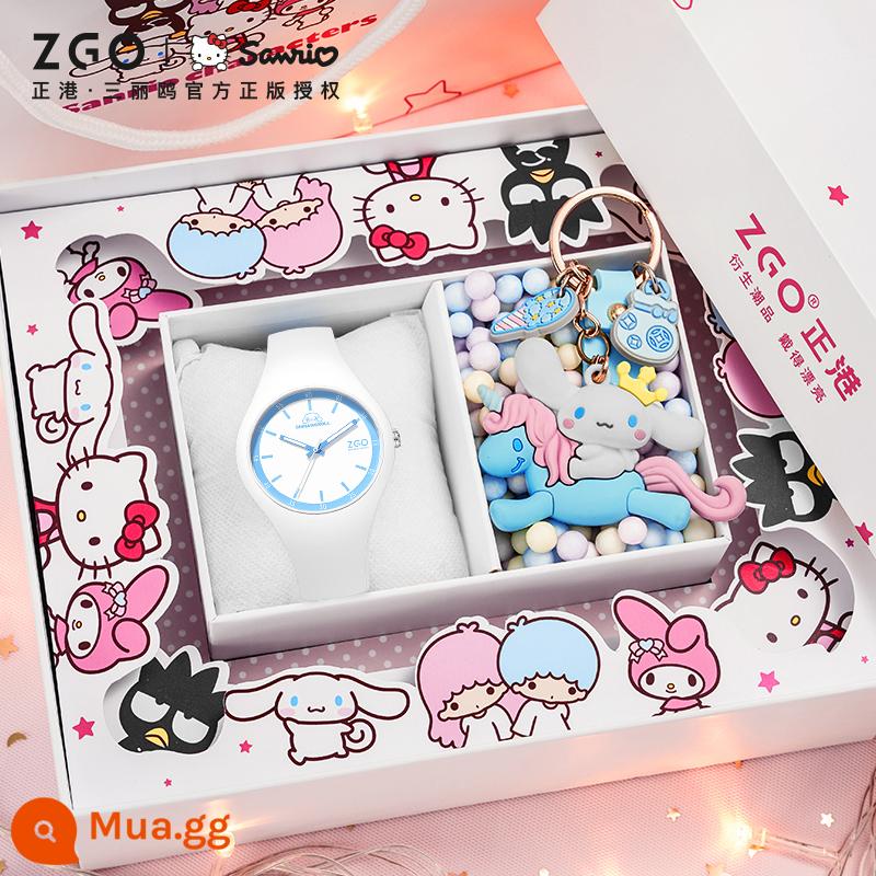 Pokémon Jest Watch Girls, Trẻ em, Trẻ em, Chàng trai và trẻ em gái - [Mẫu kết hợp Sanrio] 8053 trắng xanh nhạt