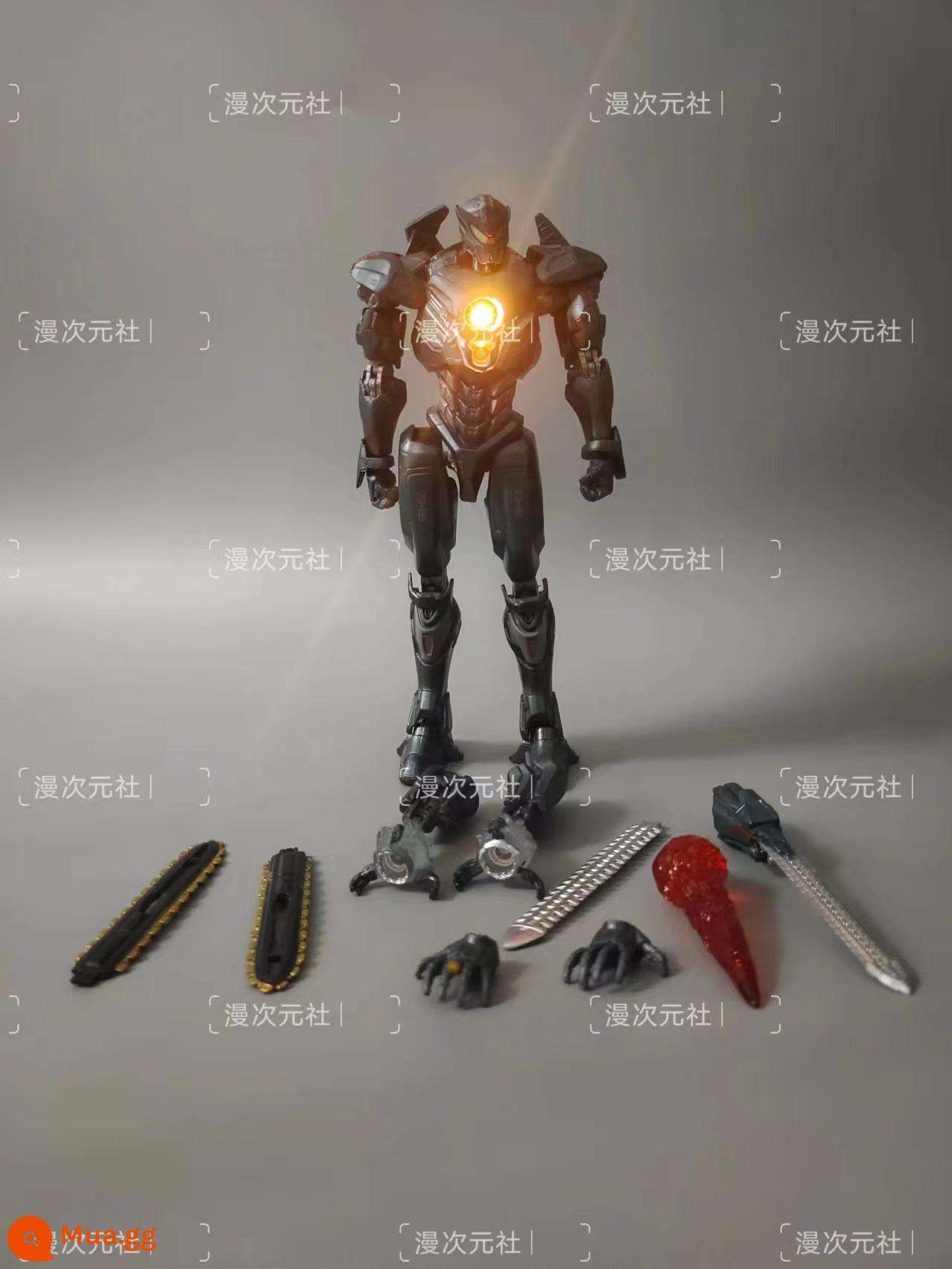 Mô hình mecha NECA Pacific Rim 2 có thể được sử dụng để trả thù kẻ lang thang nguy hiểm Đồ chơi cơn bão Eureka - Wanderer Four Blades (Ánh sáng) 17cm Có kèm chân đế