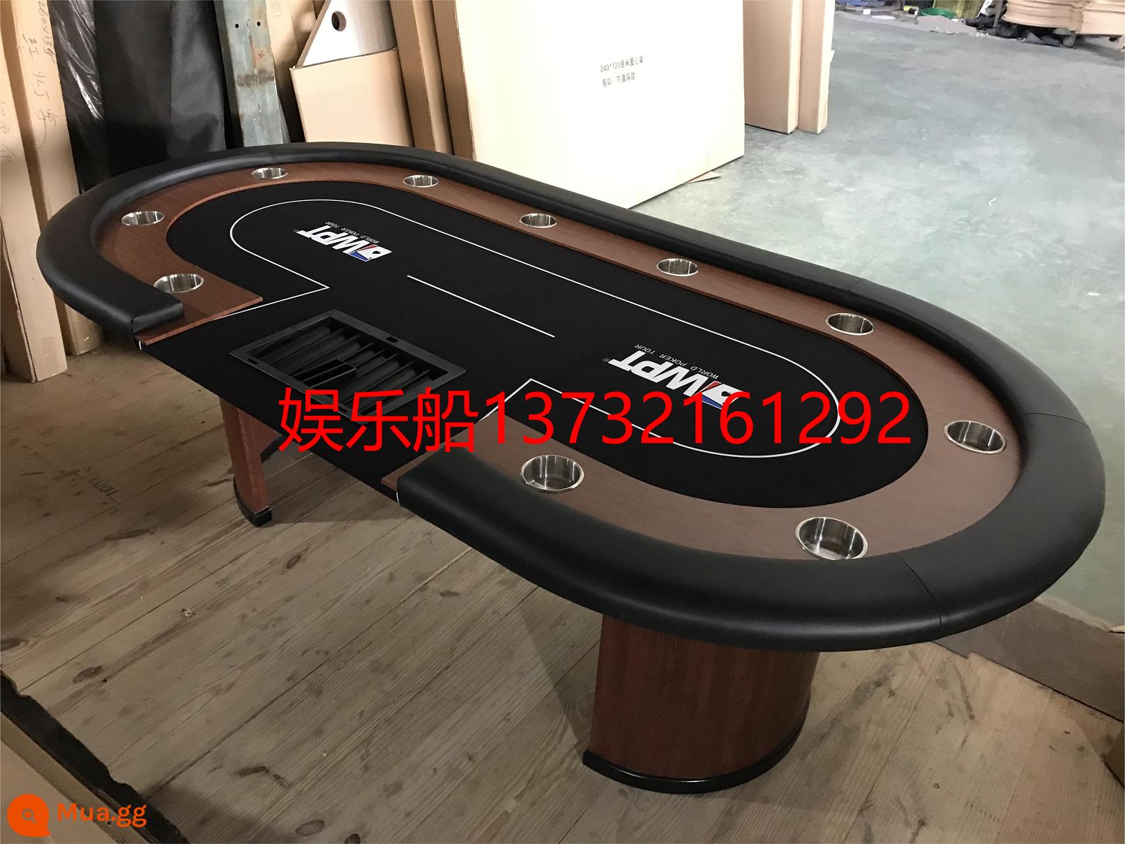 2022 Bàn Texas Hold'em Người sói giết chết Bàn Baccarat Bàn xoay Bàn Blackjack Có thể được tùy chỉnh - Kích thước đen trắng 240*120 cm