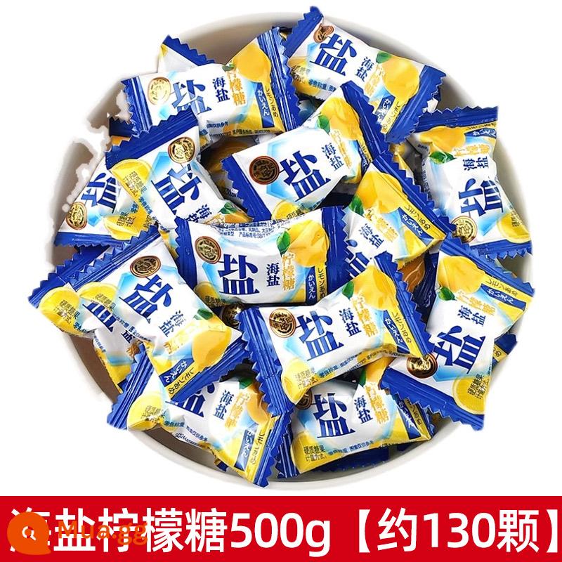 Nước ép kẹo chanh muối biển Xu Fuji Kẹo cứng 500g Nước ép kẹo trái cây Kẹo cứng kẹo hương chanh Điều trị đồ ăn nhẹ - Kẹo chanh muối biển 500g [khoảng 130 cái]