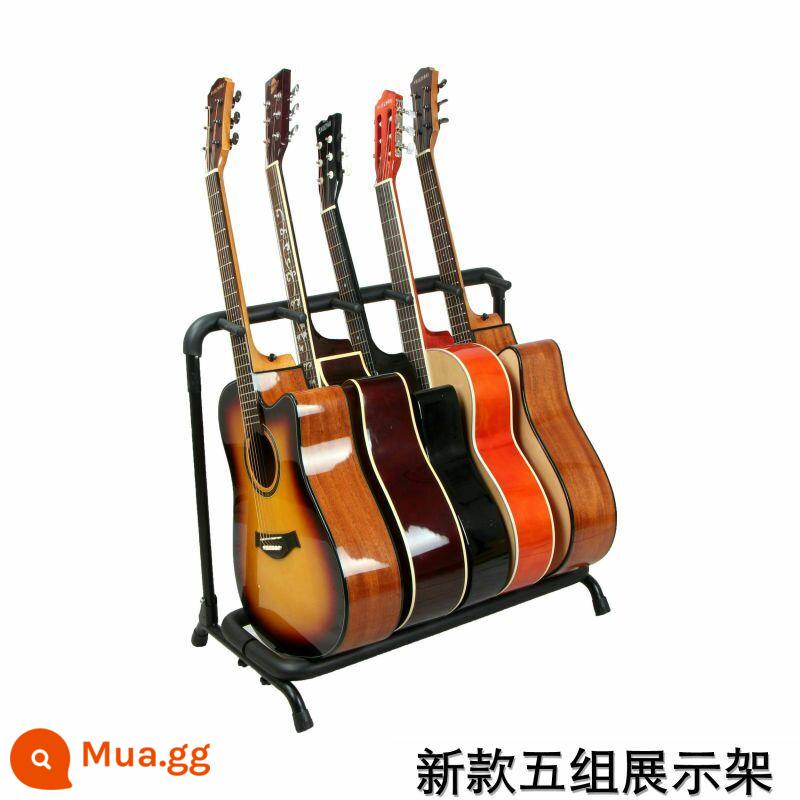 Đàn Guitar Dòng Đỡ Dân Gian Gỗ Đàn Guitar Điện Bass Pipa Đàn Piano Đứng Đa Đầu Giá Đỡ Chân Đế 3579 Miếng - 5 đầu (có thể chứa 5 cây đàn guitar)