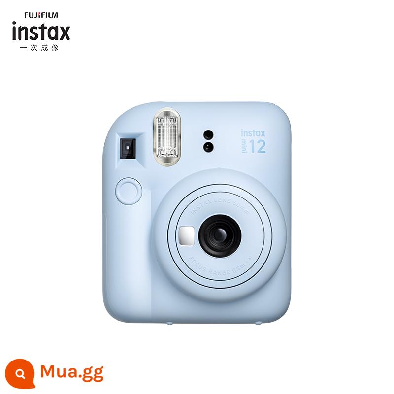 Gói nâng cấp mini máy ảnh dùng một lần Fuji Polaroid mini12 với giấy ảnh máy ảnh sinh viên nam và nữ - hoa cẩm tú cầu màu xanh