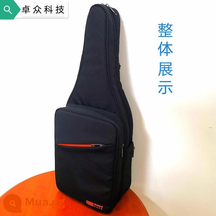 Ống tóc Roland AE10 Backpack nấu chín đặc biệt/dung lượng lớn/đa chức năng/vải không thấm nước Oxford - Thế hệ thứ ba da đen