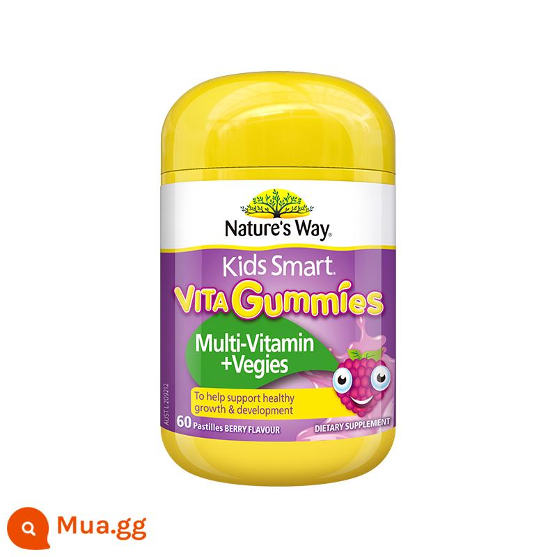 [24 tuổi] Nature's way Jiasmin vitamin VCVD canxi đa bảo dưỡng mắt kẹo dẻo multi-sku - Kẹo dẻo tổng hợp vitamin + rau củ 60 viên