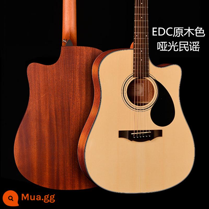 Kama guitar kepma ballad mục nhập người mới hộp điện 41 inch gỗ vân sam mới bắt đầu sinh viên nam và nữ EDC \ EAC - Dân ca màu gỗ EDC