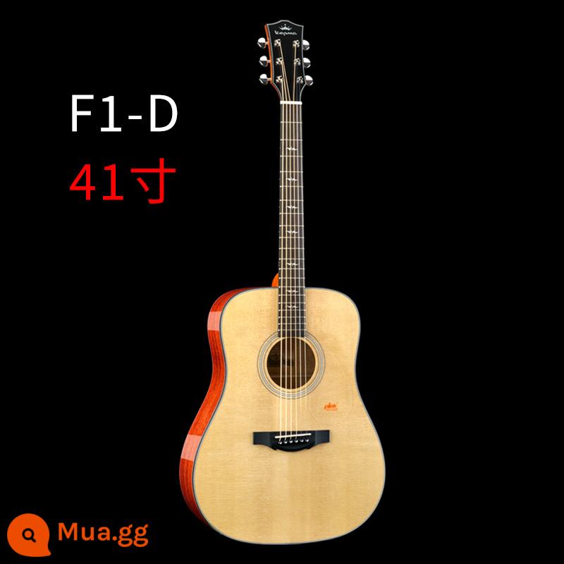 Kepma F1 đĩa đơn đàn guitar dân gian 41 \ 40 inch Fingerstyle hộp điện tròn đàn guitar acoustic chuyên nghiệp - F1 dân gian-D hình thùng