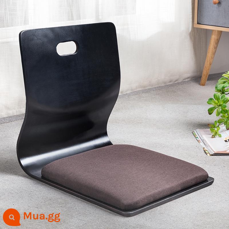 Sofa tatami sàn ghế giường vải cô gái dễ thương đệm Nhật ký túc xá phòng ngủ có thể gập lại - Cà phê một lỗ óc chó đen Ma Hou Ngồi