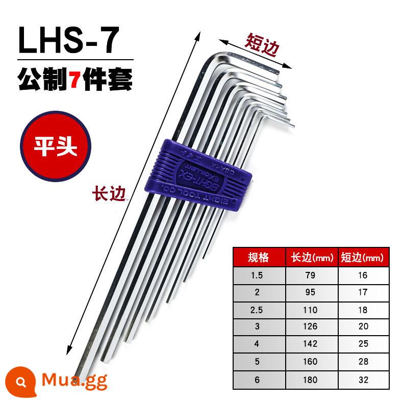 Nhật Bản nhập khẩu TÁM Bailey cờ lê lục giác bên trong 8 thương hiệu đặt góc chính số liệu TTR TLS-9 TS BHS - LHS-7 đầu phẳng dài đặc biệt 1,5-6mm