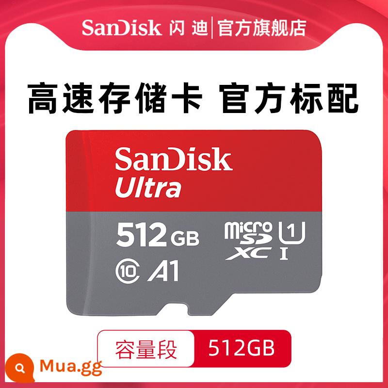 Thẻ nhớ SanDiskSanDisk512g thẻ tf thẻ nhớ điện thoại di động thẻ nhớ thẻ Microsd tốc độ cao dung lượng lớn - Thẻ nhớ 512G tốc độ cao 150mb/s