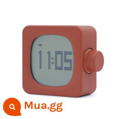 MUID | Đồng hồ báo thức khối Đồng hồ báo thức Cube Đèn ngủ đơn giản Tắt tiếng Đồng hồ LED cạnh giường ngủ - Đỏ | Đỏ đã hết hàng