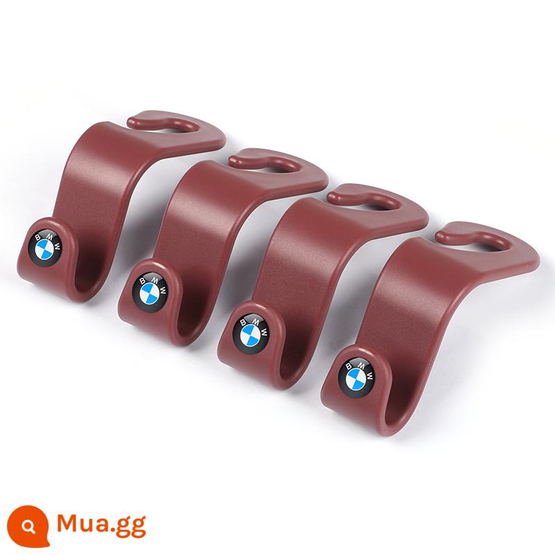 Xe BMW Mới 5 Series 3 Series 7 Series X1X2X3456 Xe Ô Tô Đa Năng Sau Ghế Sau Móc Nội Thất Tiếp Liệu - Móc treo tiện lợi ABS [đỏ núi lửa] logo BMW--4 giá