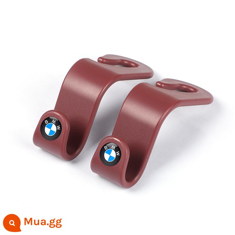 Xe BMW Mới 5 Series 3 Series 7 Series X1X2X3456 Xe Ô Tô Đa Năng Sau Ghế Sau Móc Nội Thất Tiếp Liệu - Móc treo tiện lợi ABS [màu đỏ núi lửa] logo BMW--2 giá