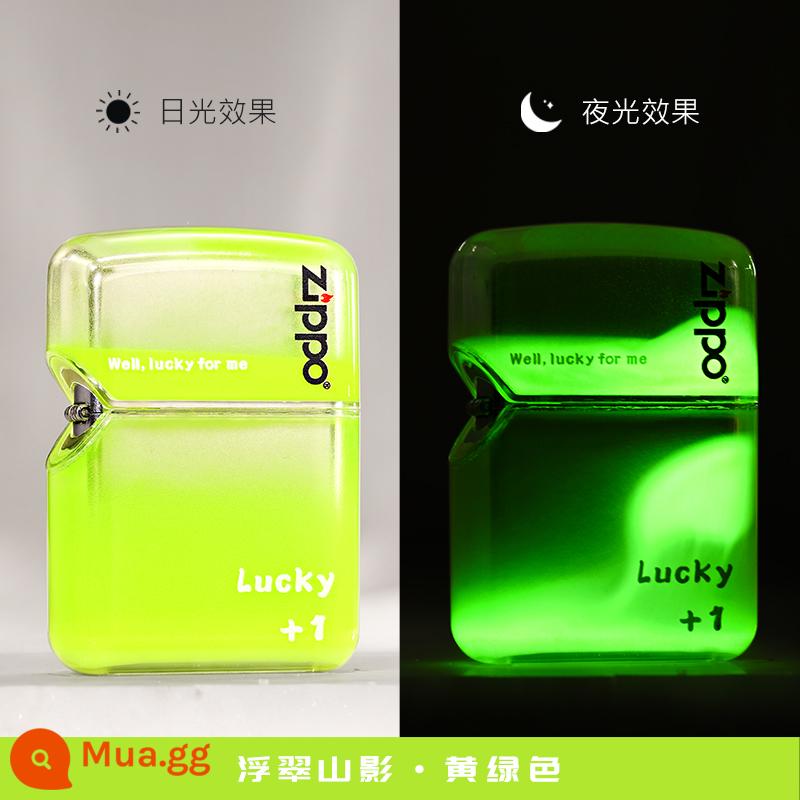 Bật lửa zippo cát lún sáng tạo vỏ acrylic trong suốt bật lửa dầu hỏa gửi tặng bạn trai - Fucuishanying [máy mới không có dầu]