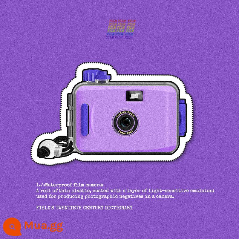 Retro đánh lừa máy ảnh phim không Polaroid không dùng một lần phim máy ảnh người bạn sinh viên thích hợp quà tặng sinh nhật - máy ảnh màu tím