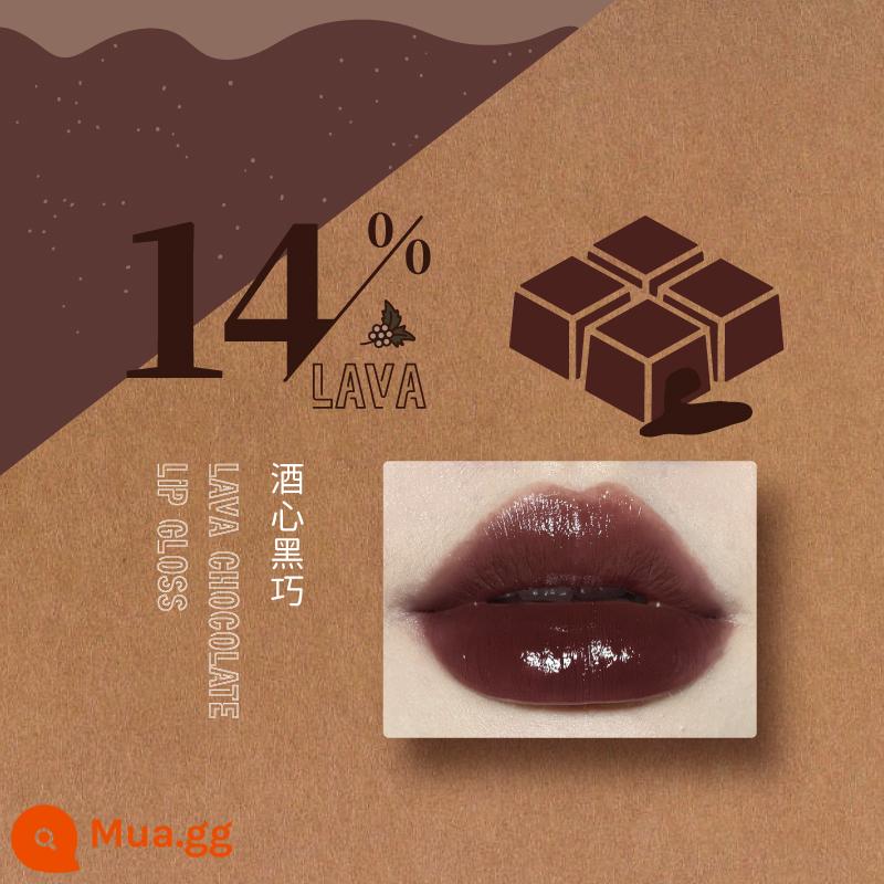 LEEMEMBER Li Meng Black Feather Solid Lip Gloss BL05 Hai đầu Lip Glaze Lipstick Deep Lip Primer Lip Mud nb01 - Son Bóng Xanh Quân Đội 14 Dark Wine Heart