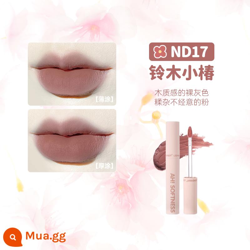 LEEMEMBER Li Meng Black Feather Solid Lip Gloss BL05 Hai đầu Lip Glaze Lipstick Deep Lip Primer Lip Mud nb01 - Son môi hải quân ND17 Suzuki Kotsubaki