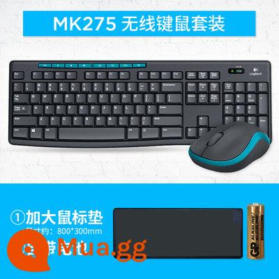 Bộ Bàn Phím Và Chuột Không Dây Logitech MK270 275 Bàn Phím Chuột Máy Tính Máy Tính Để Bàn Notebook Logitech Flagship - Bộ MK275 + thảm trải bàn