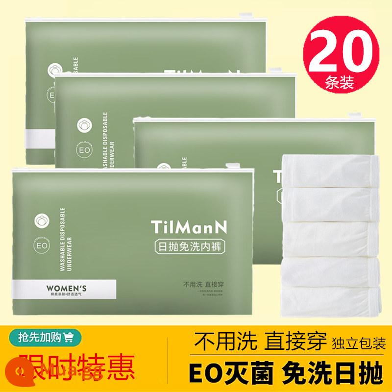 30 miếng quần lót dùng một lần du lịch nữ quần đùi dùng một lần dành cho bà bầu cỡ lớn di động hàng ngày đầu quần an toàn dùng một lần đã được khử trùng - [20 mặt hàng] Bao bì độc lập nhẹ/thoáng khí/không cần giặt