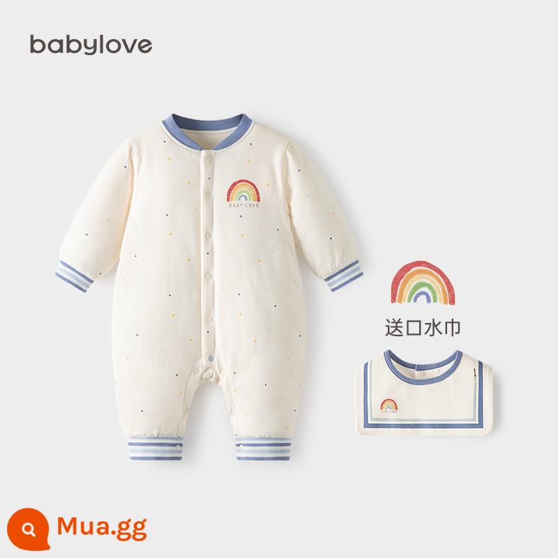 babylove [Mianmian Rainbow 3.0] áo liền quần trẻ em nhiệt độ không đổi chăn mỏng nhẹ ấm áp quần áo trẻ em cho mùa thu đông - Dòng Aurora Blue 3.0 Rainbow™