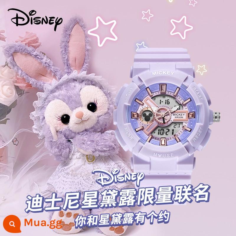 Đồng hồ đeo tay trẻ em Disney Unicorn Joint Thể thao dành cho nữ Đồng hồ điện tử dành cho nữ học sinh trung học cơ sở - Xingdai Lou Purple (Xingdai Lou mẫu phổ biến phiên bản giới hạn)