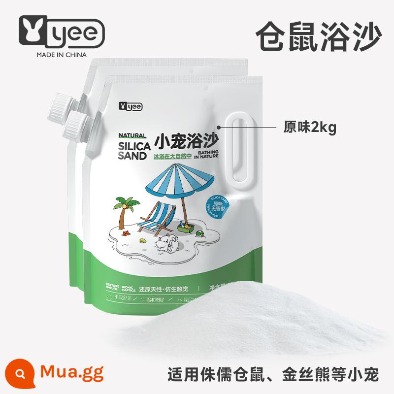 yee hamster tắm cát nước tiểu cát vàng lụa gấu tắm đặc biệt cát nước hoa khử mùi nhà vệ sinh tắm nước tiểu lưu vực cát nguồn cung cấp hộp - Cát tắm Classic Original 4kg