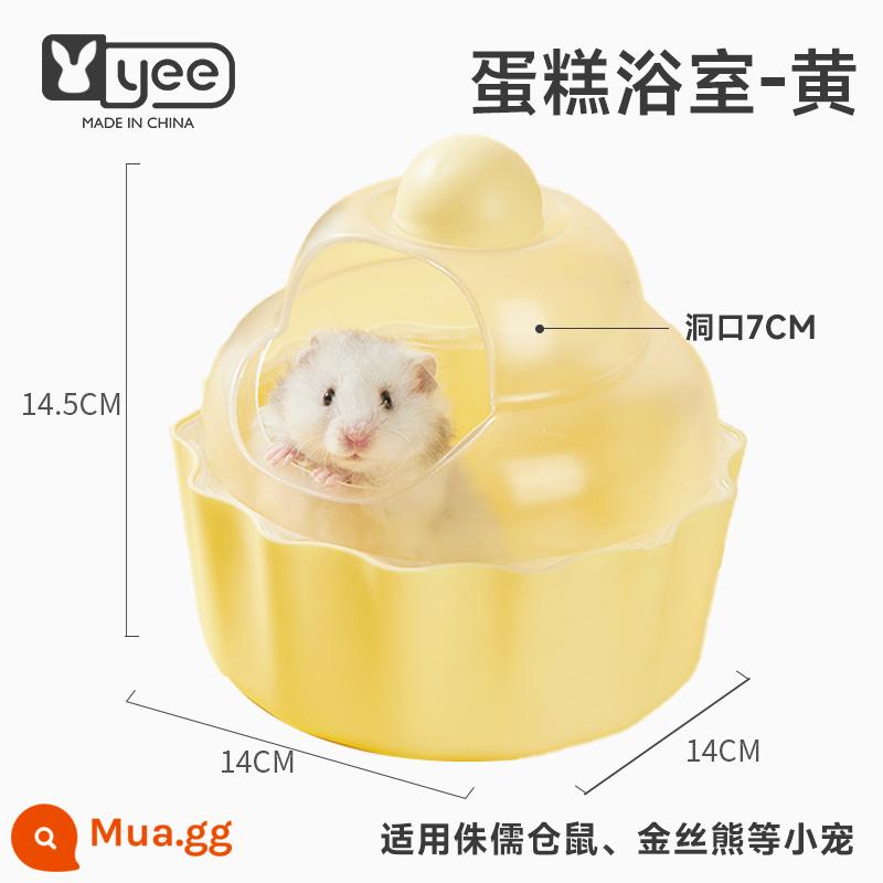 yee hamster tắm cát nước tiểu cát vàng lụa gấu tắm đặc biệt cát nước hoa khử mùi nhà vệ sinh tắm nước tiểu lưu vực cát nguồn cung cấp hộp - Cát tắm đa năng không màu vàng Cake 1kg