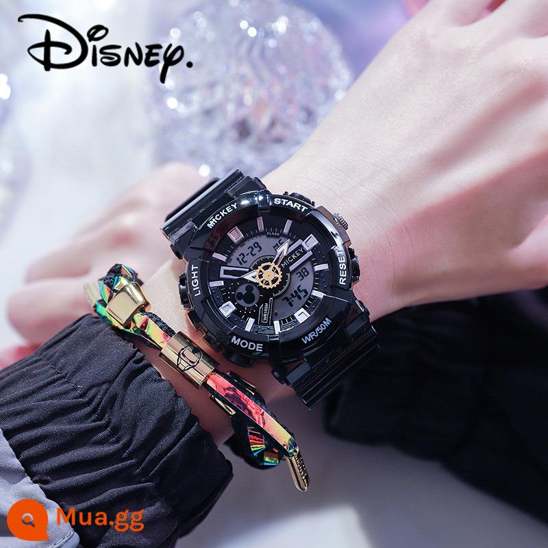 Đồng hồ điện tử Disney nam học sinh nam thiếu niên học sinh cấp 2 và cấp 3 2023 máy thể thao mới trẻ em - Phong cách Mickey Glossy-Đen thời thượng