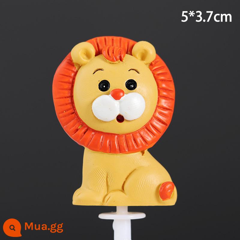 Trang trí bánh khủng long plug-in plug-in Tyrannosaurus rex nam sinh nhật bé một tuổi trẻ em Khủng long nhỏ kỷ Jura - Nhựa Lion-2440 2 gói