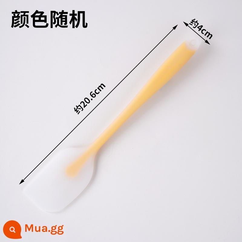 Chịu Nhiệt Độ Cao Lớn Tích Hợp Cạp Bánh Silicone Cạp Hộ Gia Đình Kem Thìa Đũa Trộn Dao Nướng Bánh Dụng Cụ - Thìa nhỏ trong suốt (màu ngẫu nhiên)