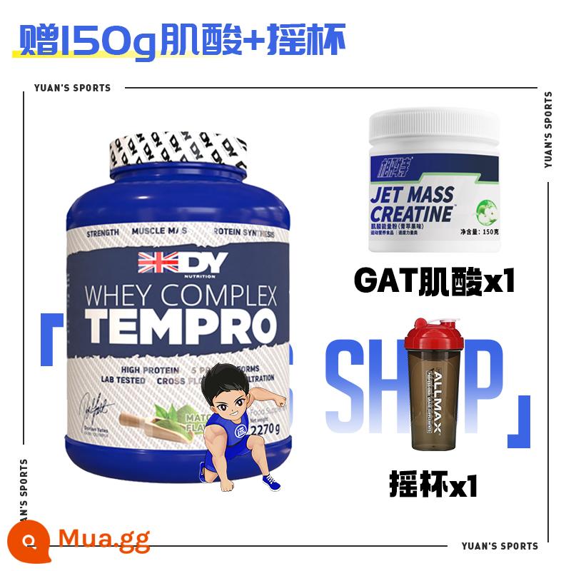 DY ma trận năm lần phân tách bột whey protein chuỗi lạnh giải phóng chậm protein bổ sung thể dục xây dựng cơ bắp nhập khẩu của Anh Whey - Miễn phí: GAT creatine + cốc uống nước