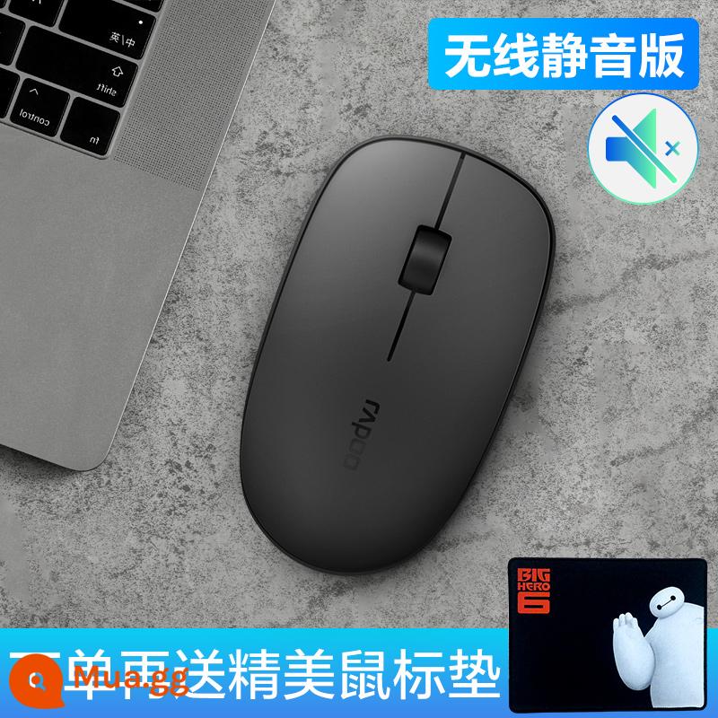 Chuột Bluetooth Rapoo không dây trò chơi văn phòng máy tính xách tay WIN10 cô gái câm ba chế độ chuột dễ thương - M200G đen xám [Phiên bản im lặng ba chế độ Bluetooth]