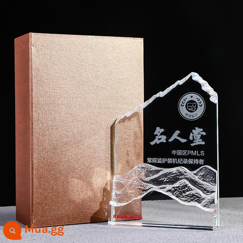 Leo lên đỉnh cao Danh hiệu pha lê sáng tạo Nhóm tùy chỉnh Leo núi Huy chương sự kiện tùy chỉnh Giải thưởng kỷ niệm tùy chỉnh - Mô hình tinh thể trong suốt A2