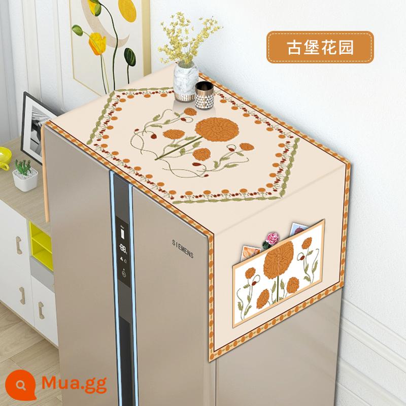 Che bụi tủ lạnh vải che bụi lò vi sóng 1 cửa 2 cửa tủ lạnh bao khăn máy giặt bụi vải - vườn lâu đài